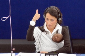European deputy Licia Ronzulli votes on